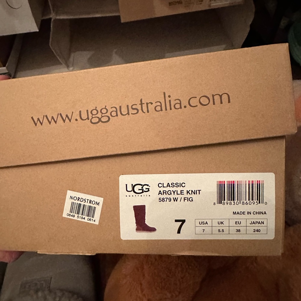 Size 7 Ugg Australia purple boots